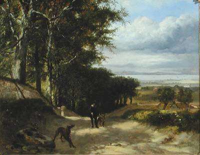 Distant view of the River Clyde by Romanticism