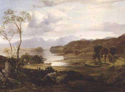 Loch Fad Arran in the Distance by Romanticism