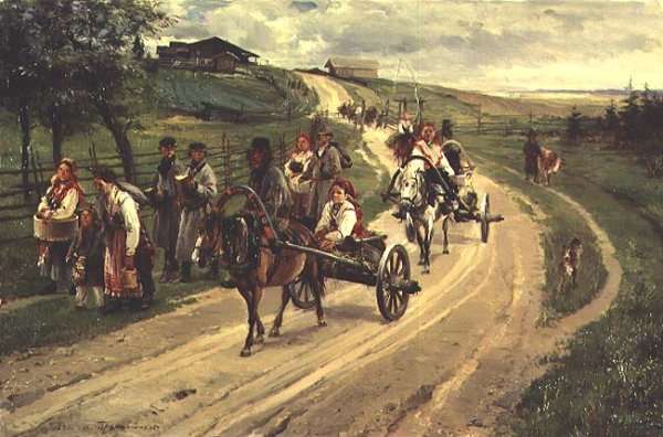 Return from the Fair, 1883 by Romanticism