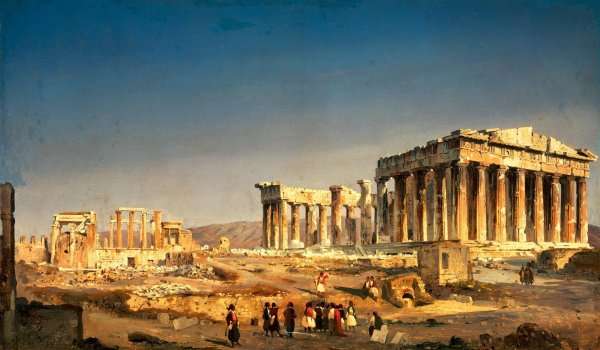 The Parthenon, 1863 by Romanticism