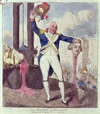 The Martyr of Equality Behold the Progress of our System by Romanticism