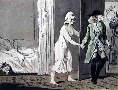 The Cuckold departs for the Hunt by Romanticism