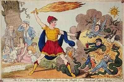 The Champion of Westminster defending the People from Ministerial Imps and Reptiles by Romanticism