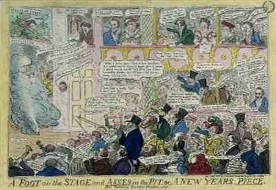 A Foot on the Stage and Asses in the Pit or A New Years Piece for Covent Garden Theatre by Romanticism