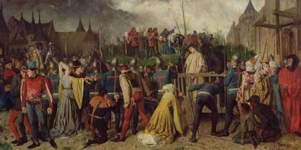 Joan of Arc 1412-31 Being Led to her Death, 1867 by Romanticism