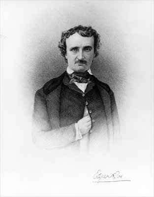 Portrait of Edgar Allan Poe 1809-49 by Romanticism
