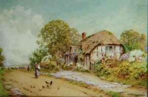 A Devonshire Cottage by Romanticism