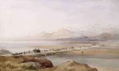Camp of General Sir Hugh Rose Crossing the Chenab Punjab 1867 by Romanticism