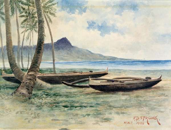 Diamond Head, Hawaii, 1886 by Romanticism
