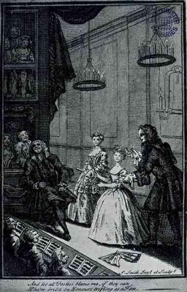 And let all Parties blame me, if they can, Whore bribed by Honours trifling as a fan by Romanticism