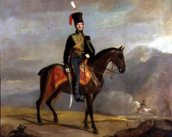 Captain William Drummond (1796-1881) 10th Hussars, 1819 by Romanticism