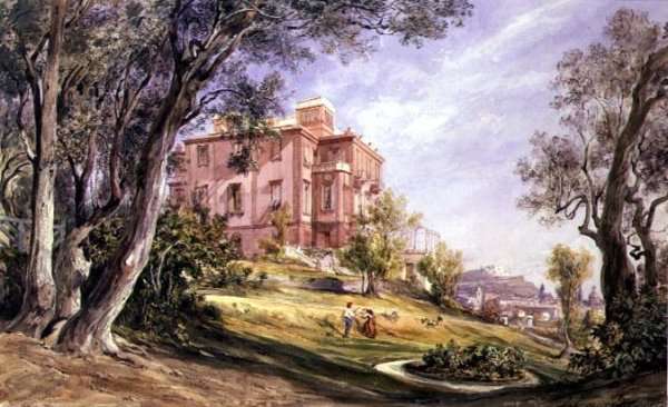 Palazzo and Garden by Romanticism