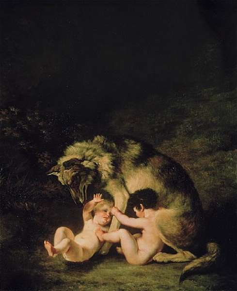 Romulus Remus And Their Nursemaid by Romanticism