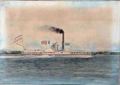 Steamboat 'Columbus' by Romanticism