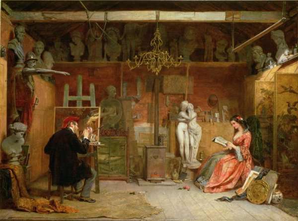 The Artists Studio by Romanticism