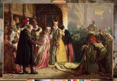 Return of Mary Queen of Scots to Edinburgh by Romanticism