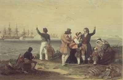 The Emigrants Farewell the Lord be with you by Romanticism