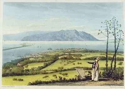 Kingston and Port Royal from Windsor Farm from A Pictureseque Tour of the Island of Jamaica by Romanticism