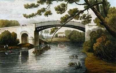 Bridge over the Rio Cobre Spanish Town from A Picturesque Tour of the Island of Jamaica by Romanticism