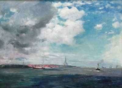 New Brighton from the Mersey by Romanticism