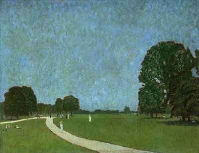 An Evening Scene in Green Park by Romanticism