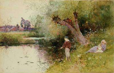 A Days Fishing by Romanticism
