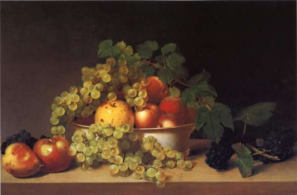 Still Life with Fruit on a Tabletop by Romanticism
