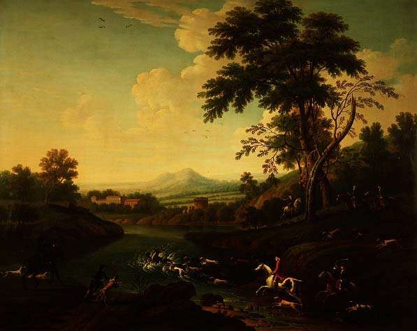Stag Hunting by Romanticism