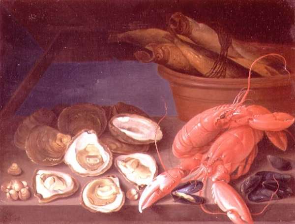 Still Life of Lobsters by Romanticism
