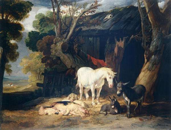 The Farmyard, 1811 by Romanticism