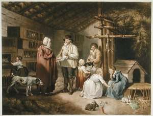 Selling Rabbits, engraved by William Ward (1766-1826) 1796 by Romanticism