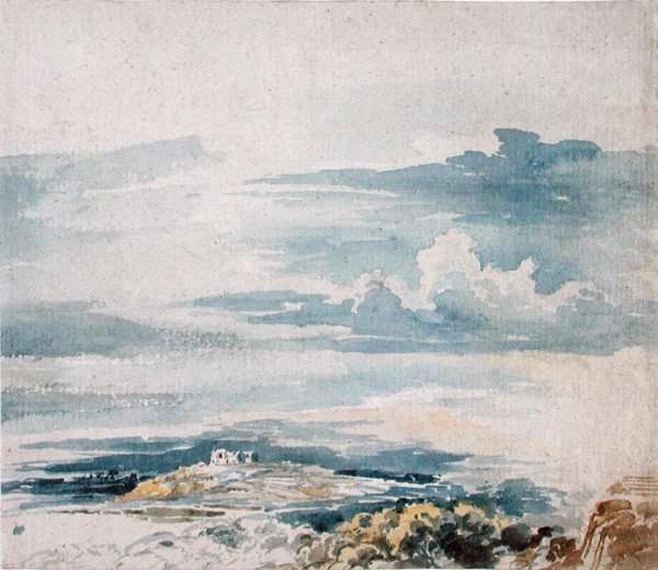 Landscape with a Castle on a Hill by Romanticism