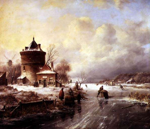 A Frozen River by Romanticism