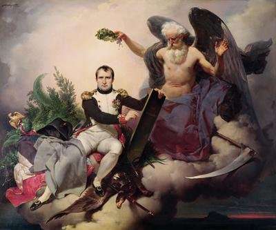 Napoleon 1769-1821 Crowned by Time before 1833 by Romanticism