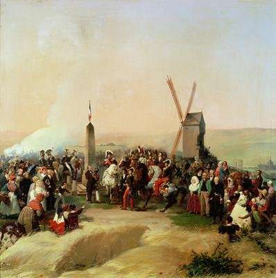 Louis Philippe 1773-1850 Visiting the Battlefield of Valmy on 8th June 1831 by Romanticism