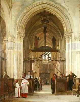 Interior of the Church of St Prix Valle de Montmorency by Romanticism