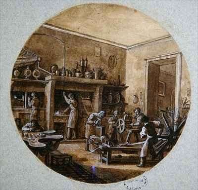 The Jeweller's Workshop by Romanticism