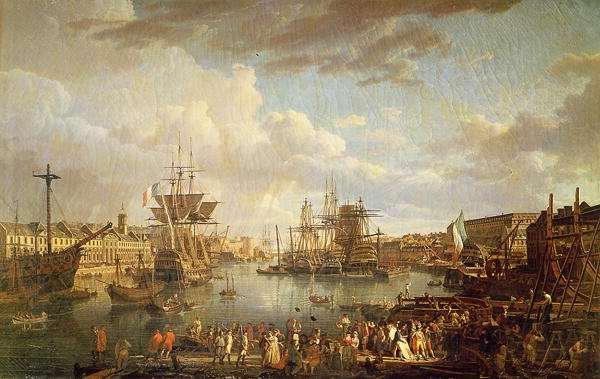 View of the Port at Brest by Romanticism