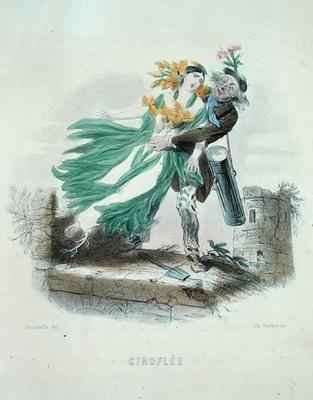 Herbalist stealing the Wallflower by Romanticism