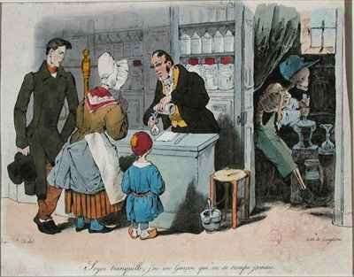 The Pharmacist and his Assistant by Romanticism