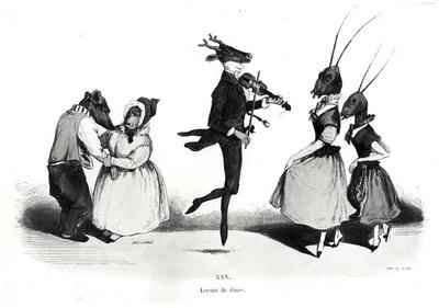 A Couple of Dogs from Les Metamorphoses du Jour by Romanticism