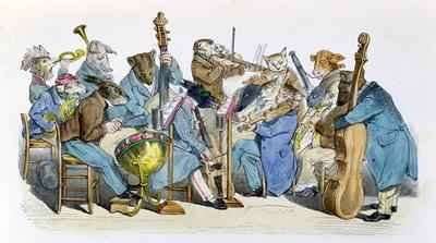 The New Musical Language caricature from Les Metamorphoses du Jour by Romanticism
