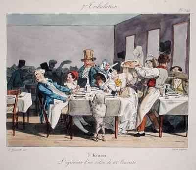 The hundred seater restaurant 5 oclock from Sundays of a Paris Bourgeois by Romanticism