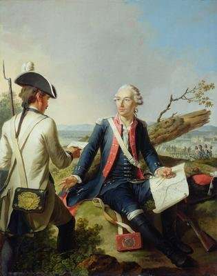 Marquis Louis dEstampes 1734-1815 at the Siege of Kassel by Romanticism