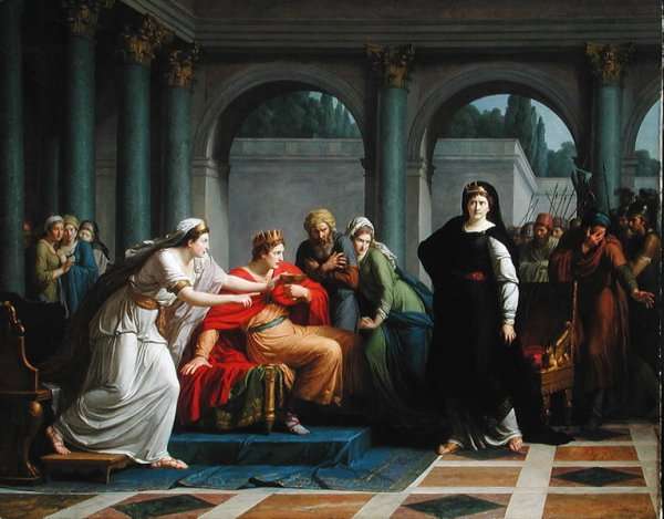 Seigneur Voyez ces yeux Cleopatra Discovered by Rodogune to Have Poisoned the Nuptial Cup 1791 by Romanticism