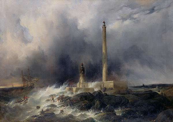 View of the Lighthouse at Gatteville by Romanticism