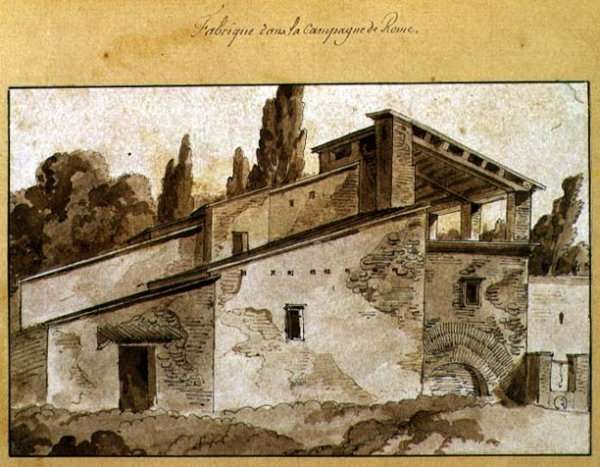 Factory in the Countryside Around Rome by Romanticism
