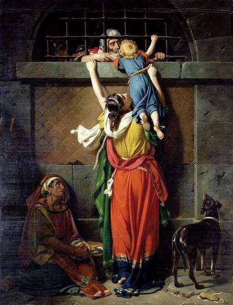 Boethius 480-524 Bidding Farewell to his Family by Romanticism