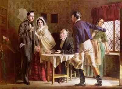 A Wedding at Gretna Green by Romanticism