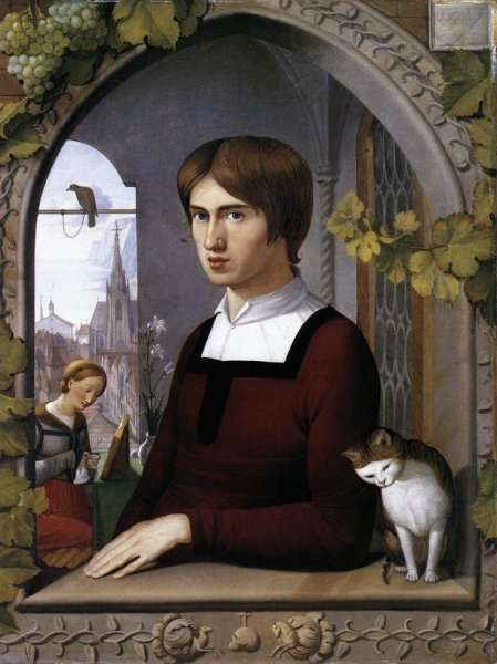Portrait of the Painter Franz Pforr c. 1810 by Romanticism